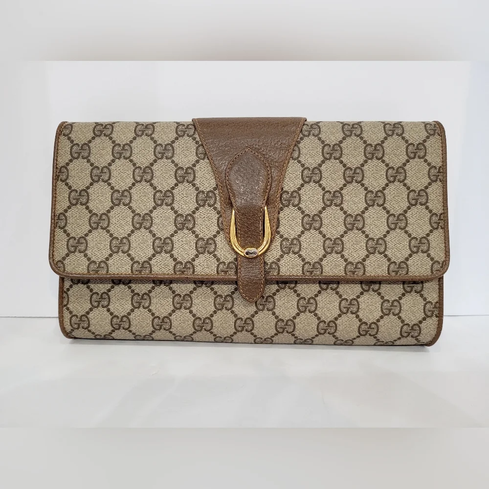 GUCCI Crosbody Bag, Clutch, Two Ways, Vintage, Prestige Condition - Picture 7 of 16